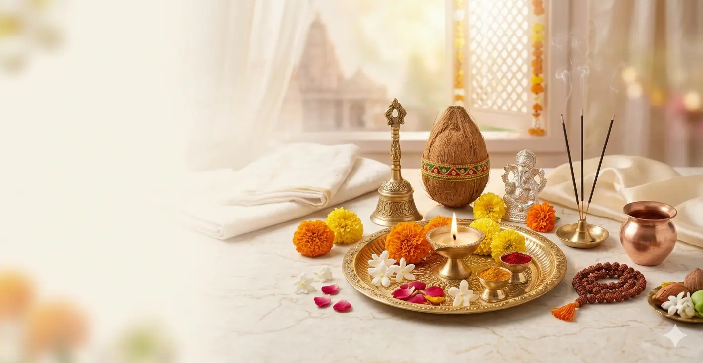 Home Pooja Articles 21 brass puja articles online India-slider-1