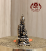 Miniature Brass Hanuman with Lakshmi Statue 1.2 Inch - Image 3