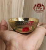 Brass Designer Katori Pooja Bowl 2.7 Inch