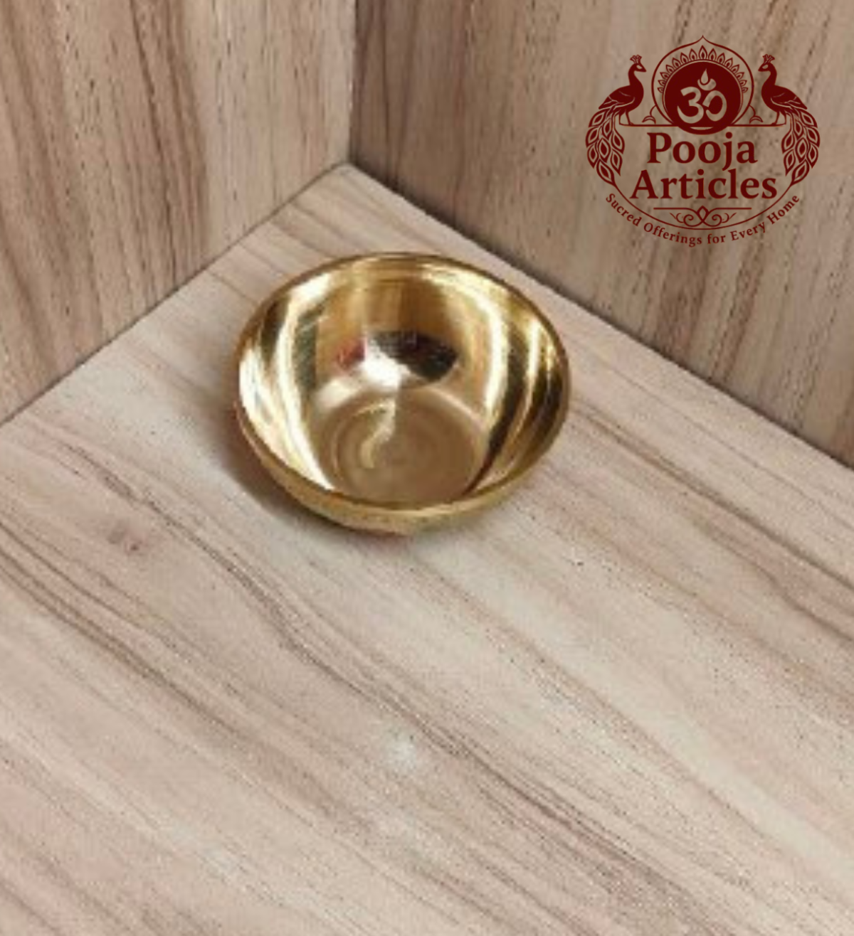 Brass Designer Katori Pooja Bowl 2.7 Inch