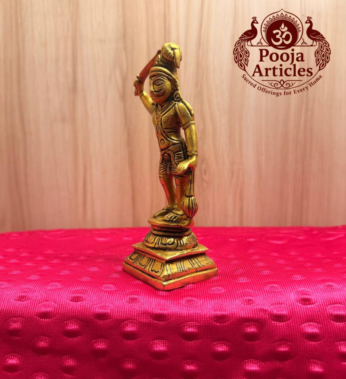 Brass Idol Madurai Veeran 5.6 Inch