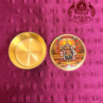 Brass Kumkum Pot Madurai Meenakshi Amman 2 Inch