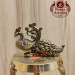 Brass Peacock Figurine 3 Inch