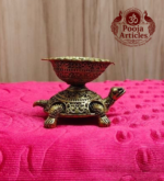 Brass Tortoise Diya 1.8 Inch