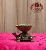 Brass Tortoise Diya 1.8 Inch