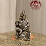 Miniature Brass Kubera Statue 1.4 Inch