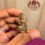 Miniature Brass Lakshmi Statue 1.2 Inch