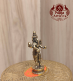 Miniature Brass Standing Ganesh Idol 1.6 Inch