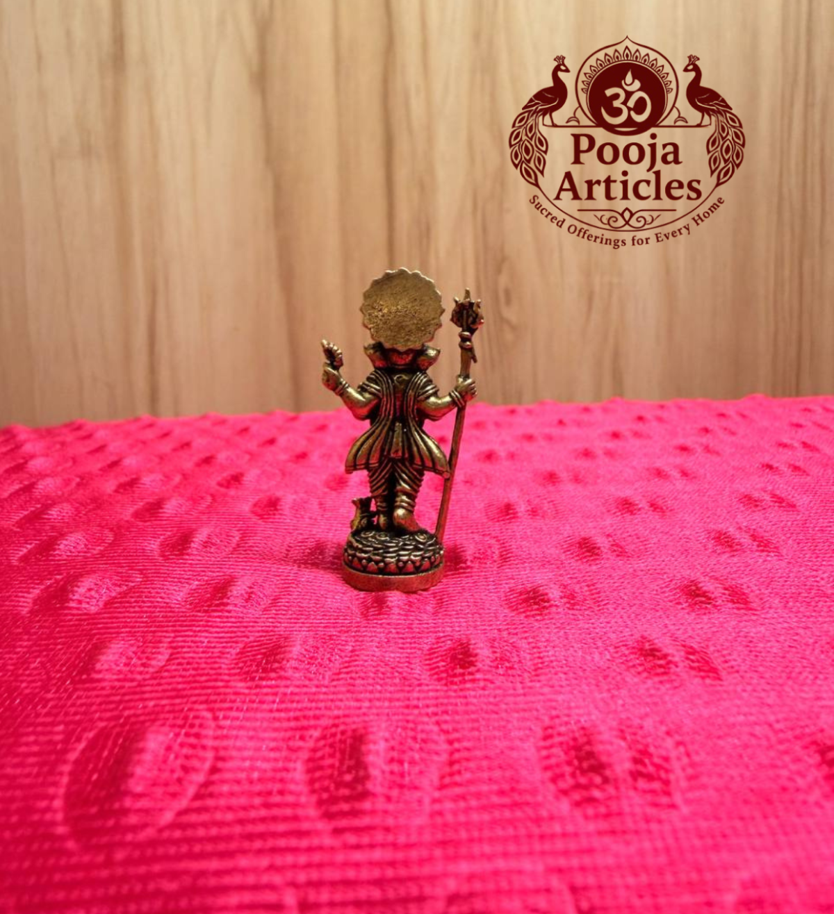 Miniature Brass Standing Ganesha Statue 1.5 Inch