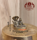 Miniature Brass Vishnu Lakshmi Idol 1 Inch