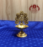 Premium Brass Astalakshmi Diya 4.8 Inch