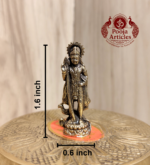 Miniature Brass Murugan Statue 1.6 Inch - Image 2