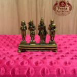 Premium Brass Nalvar Statue 2 Inch