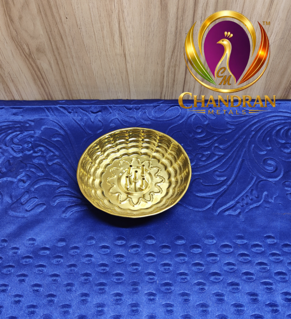 Brass Agarbatti Stand Plate Size 2 – 70g