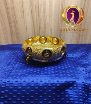 Brass Ashtalakshmi Uruli 8.5 Inch – 840g