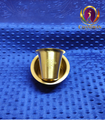 Brass Coffee Dabara Set 2.5 Inch