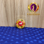 Brass Cow Meena Kumkum Box 2 Inch