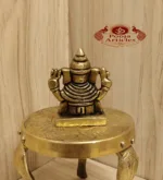 Brass Dagdusheth Ganesha Idol 2 Inch