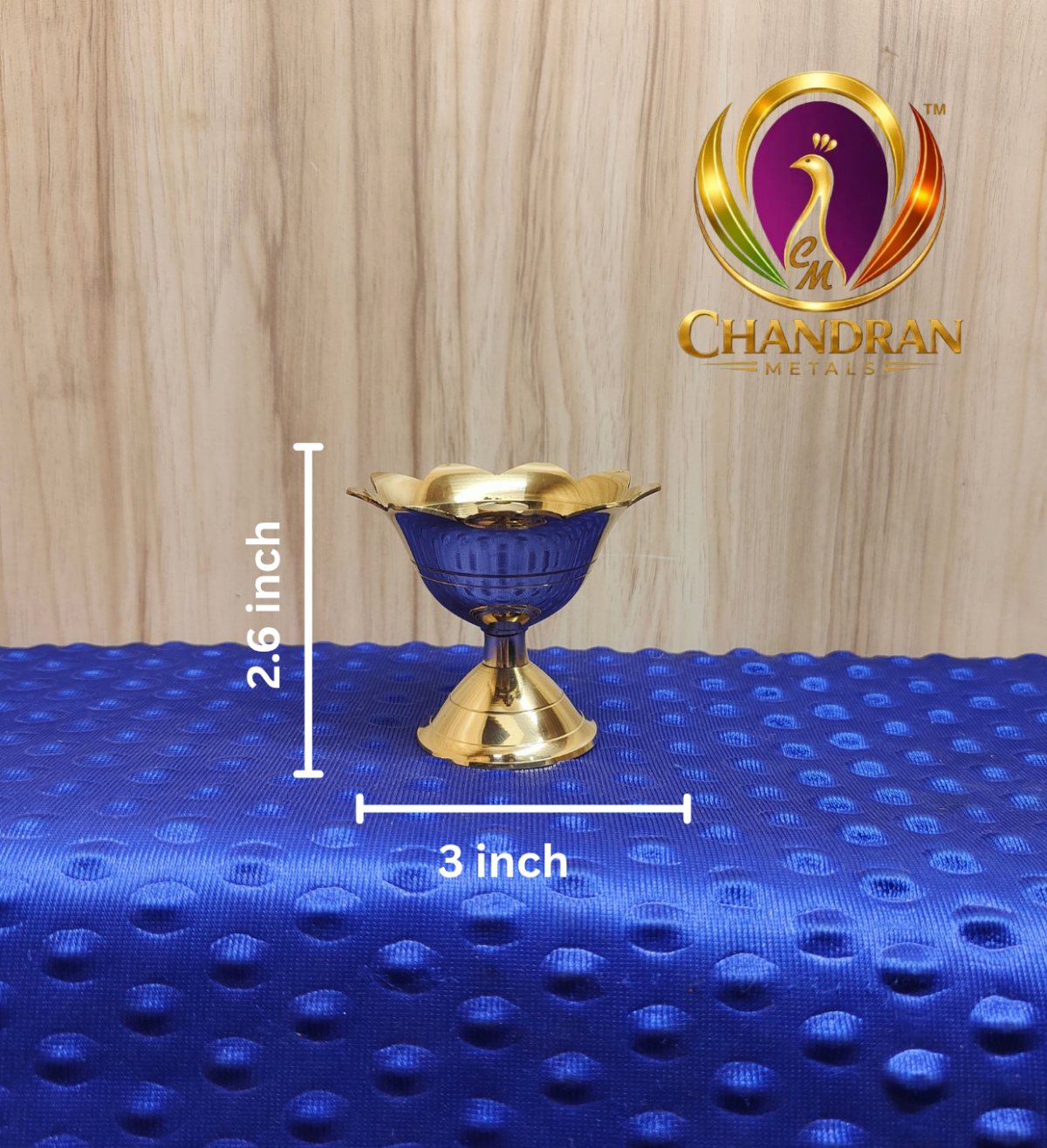 Brass Devdas Diya 2.6 Inch