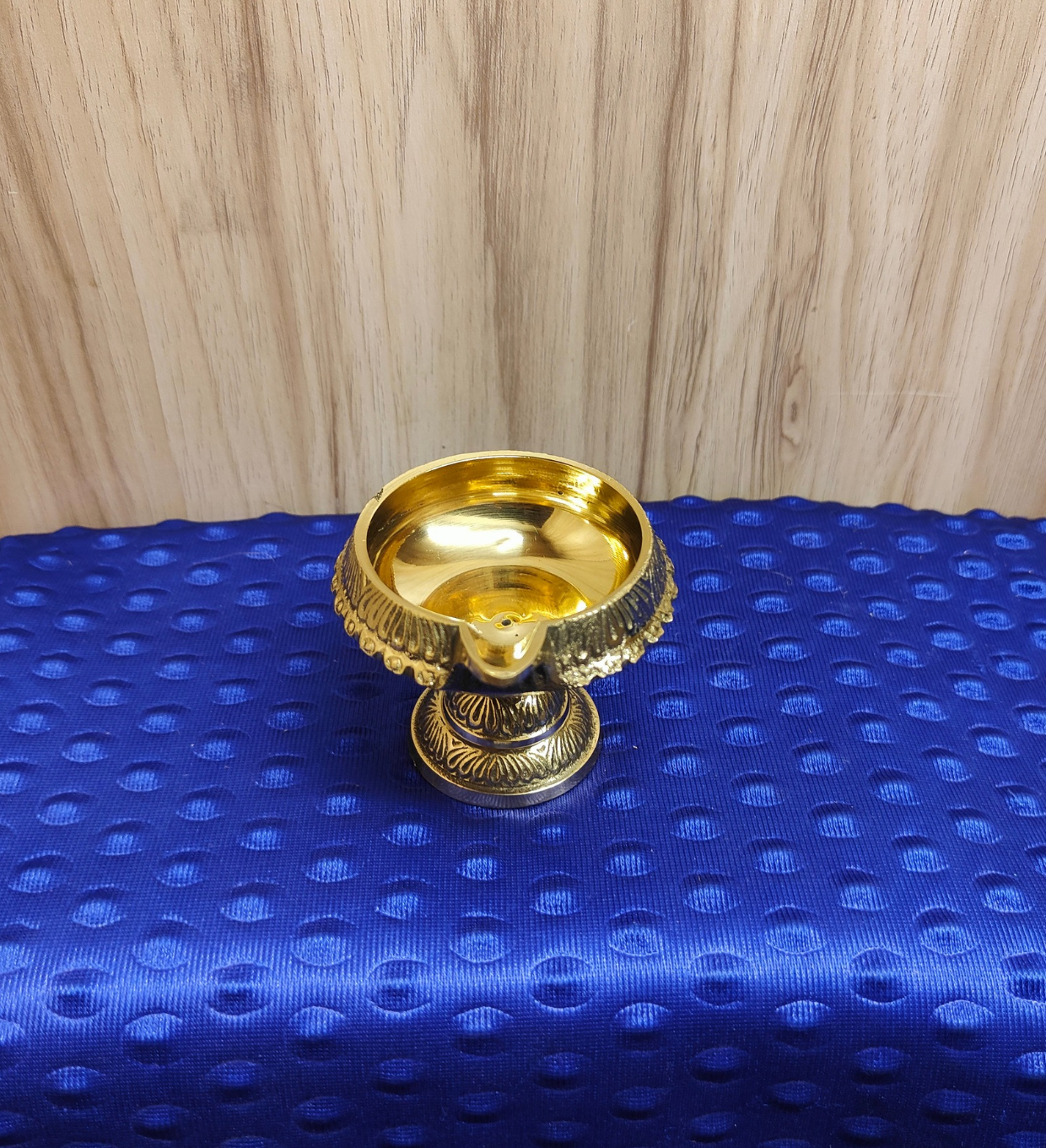 Brass Kuber Deepak Diya on Stand 3 Inch