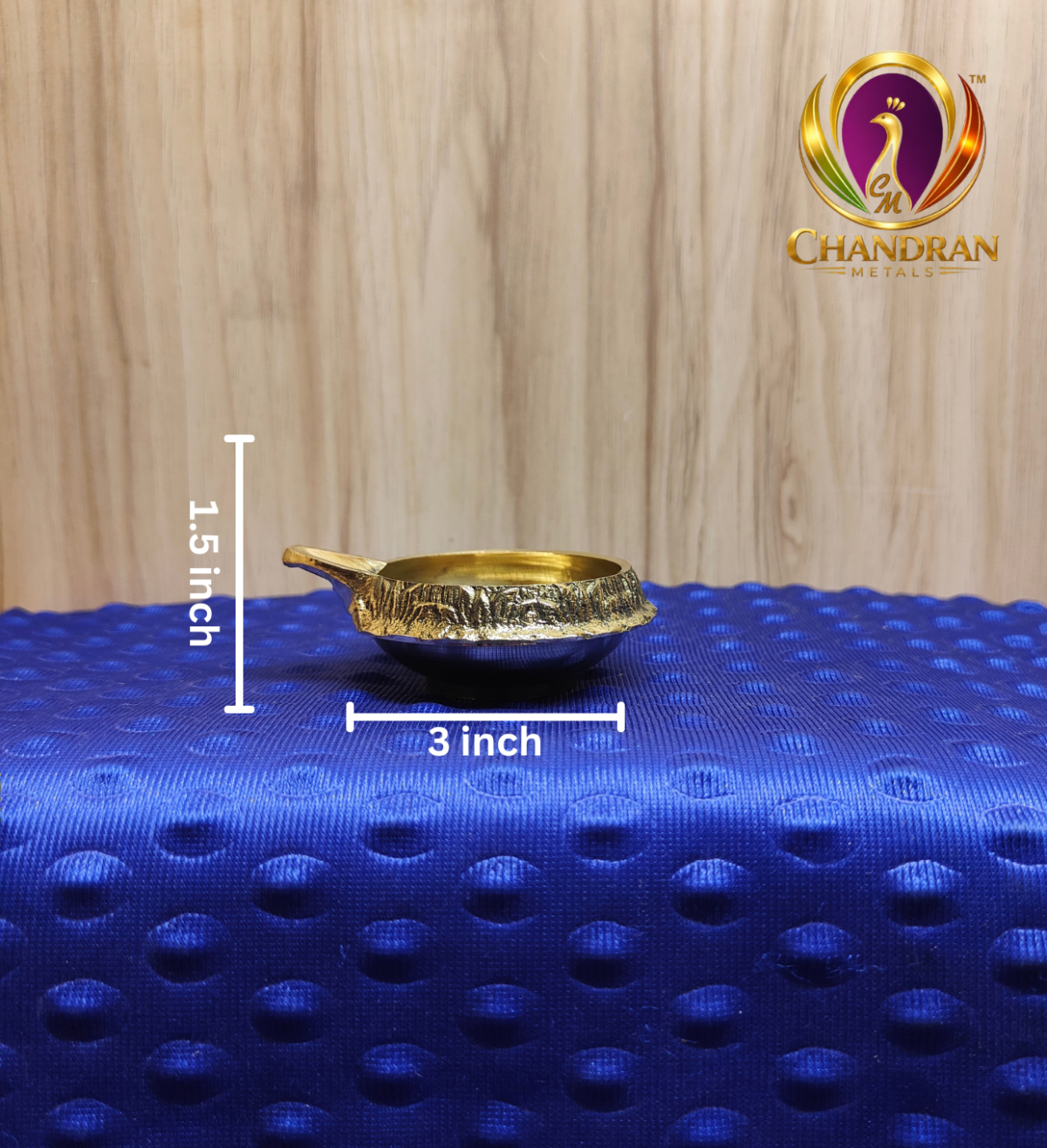 Brass Kuber Diya 3 Inch