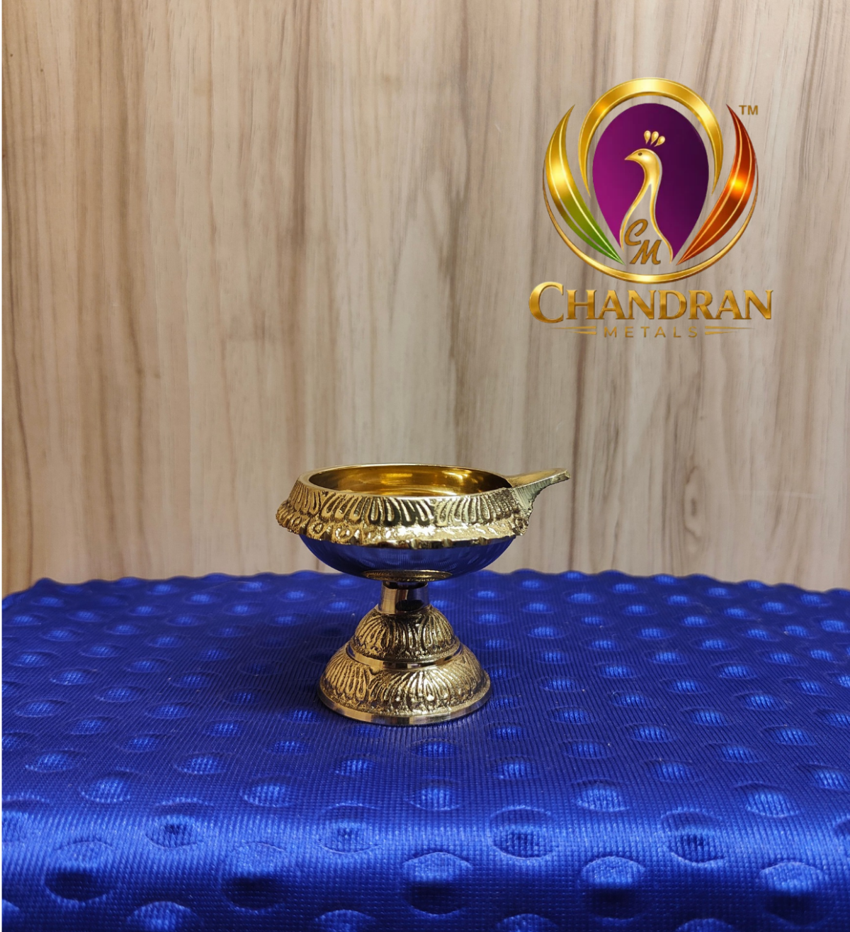 Brass Kuber diya With Stand 2.5 inch
