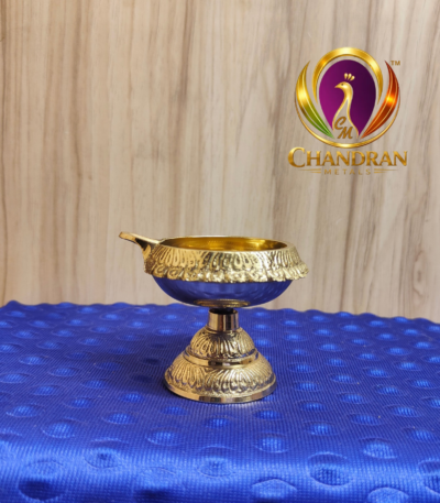 Brass Kuber diya With Stand 2.5 inch