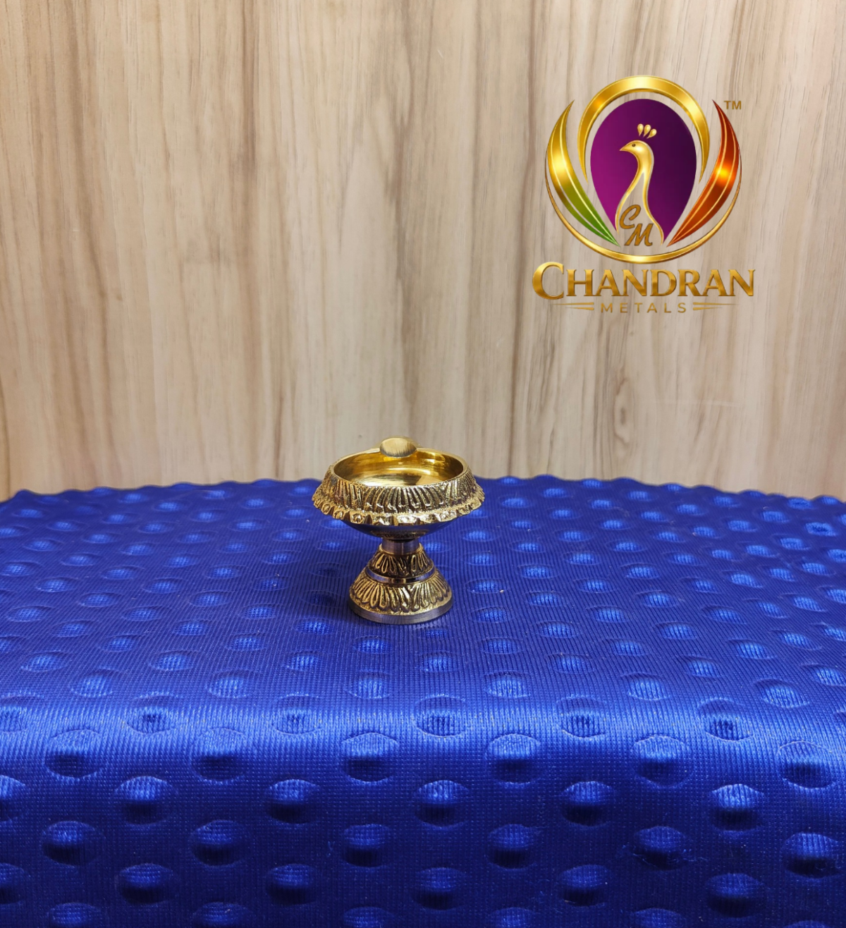 Brass Kubera Diya With Stand 1.7 Inch