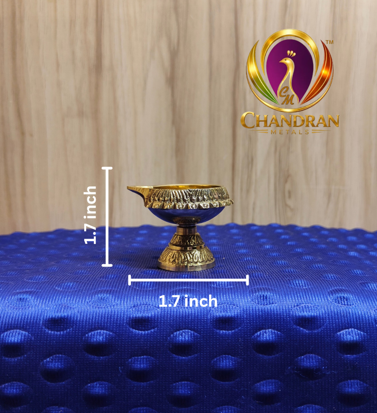 Brass Kubera Diya With Stand 1.7 Inch