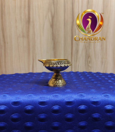 Brass Kubera Diya With Stand 1.7 Inch