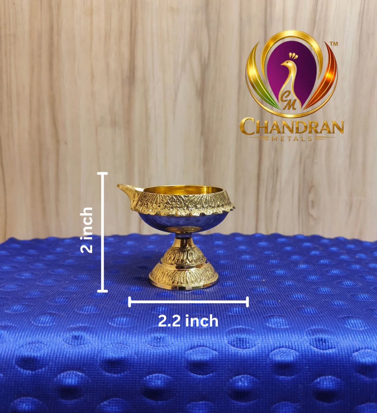 Brass Kubera Diya With Stand 2.2 Inch
