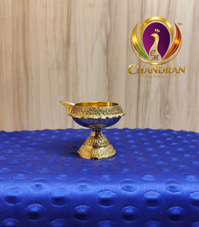 Brass Kubera Diya With Stand 2.2 Inch