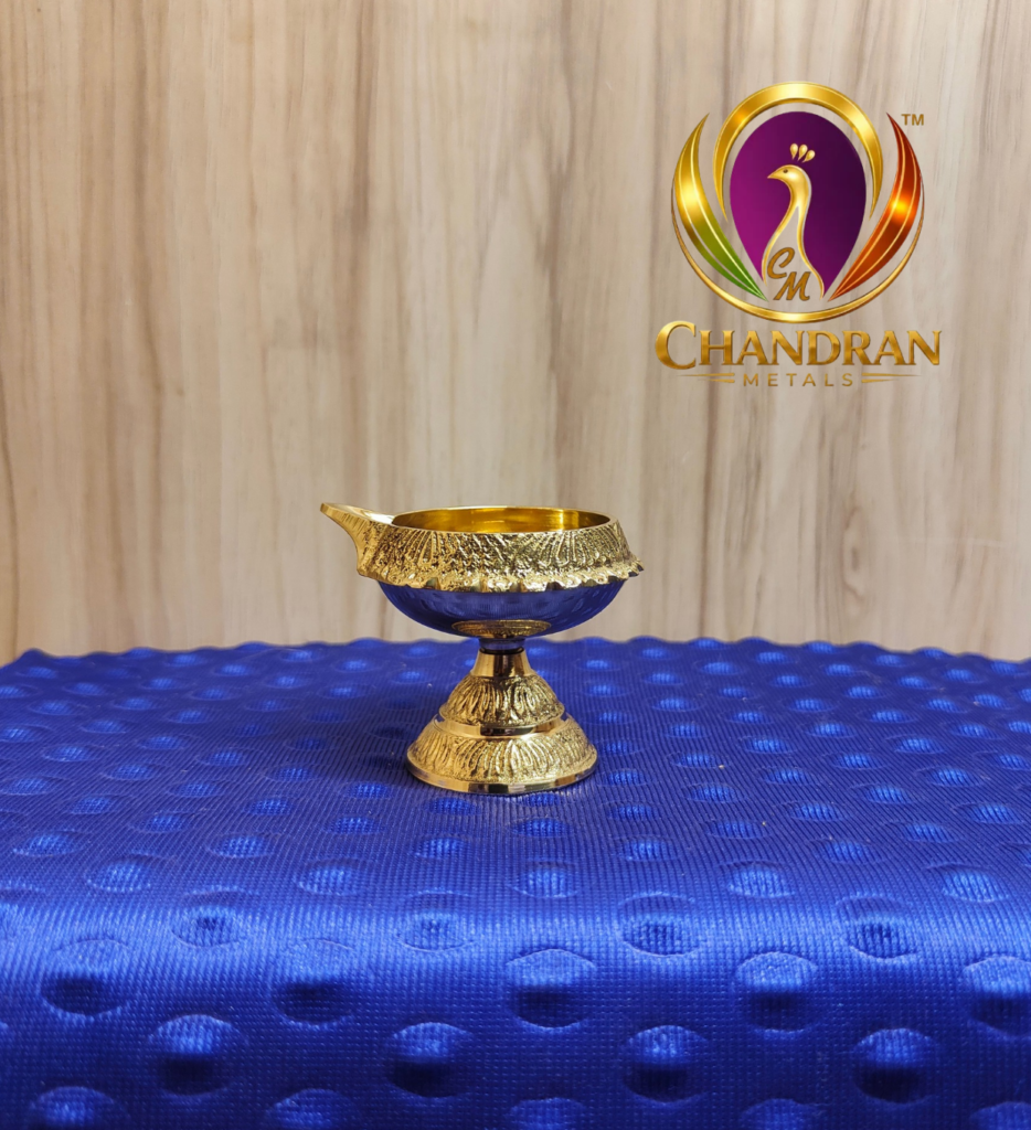 Brass Kubera Diya With Stand 2.2 Inch