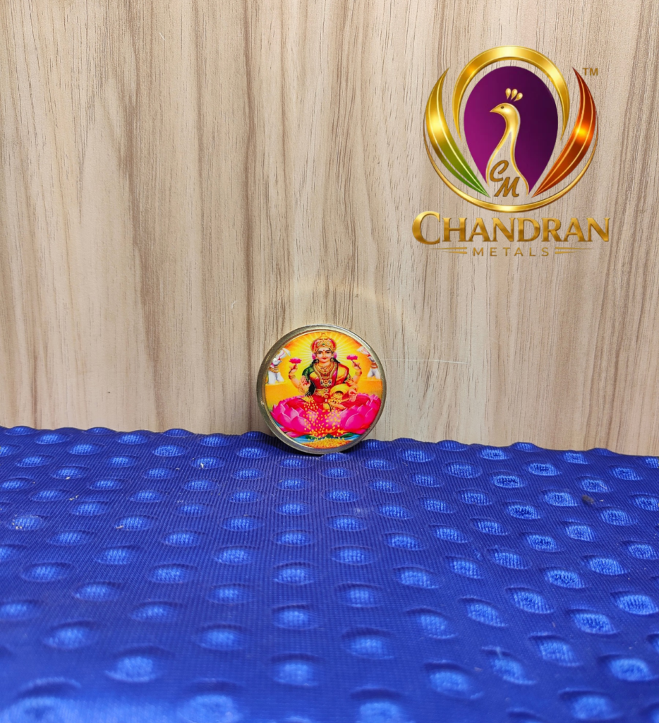 Brass Kumkum Pot Lakshmi 2 Inch