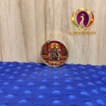 Brass Kumkum Pot Madurai Meenakshi Amman 2 Inch