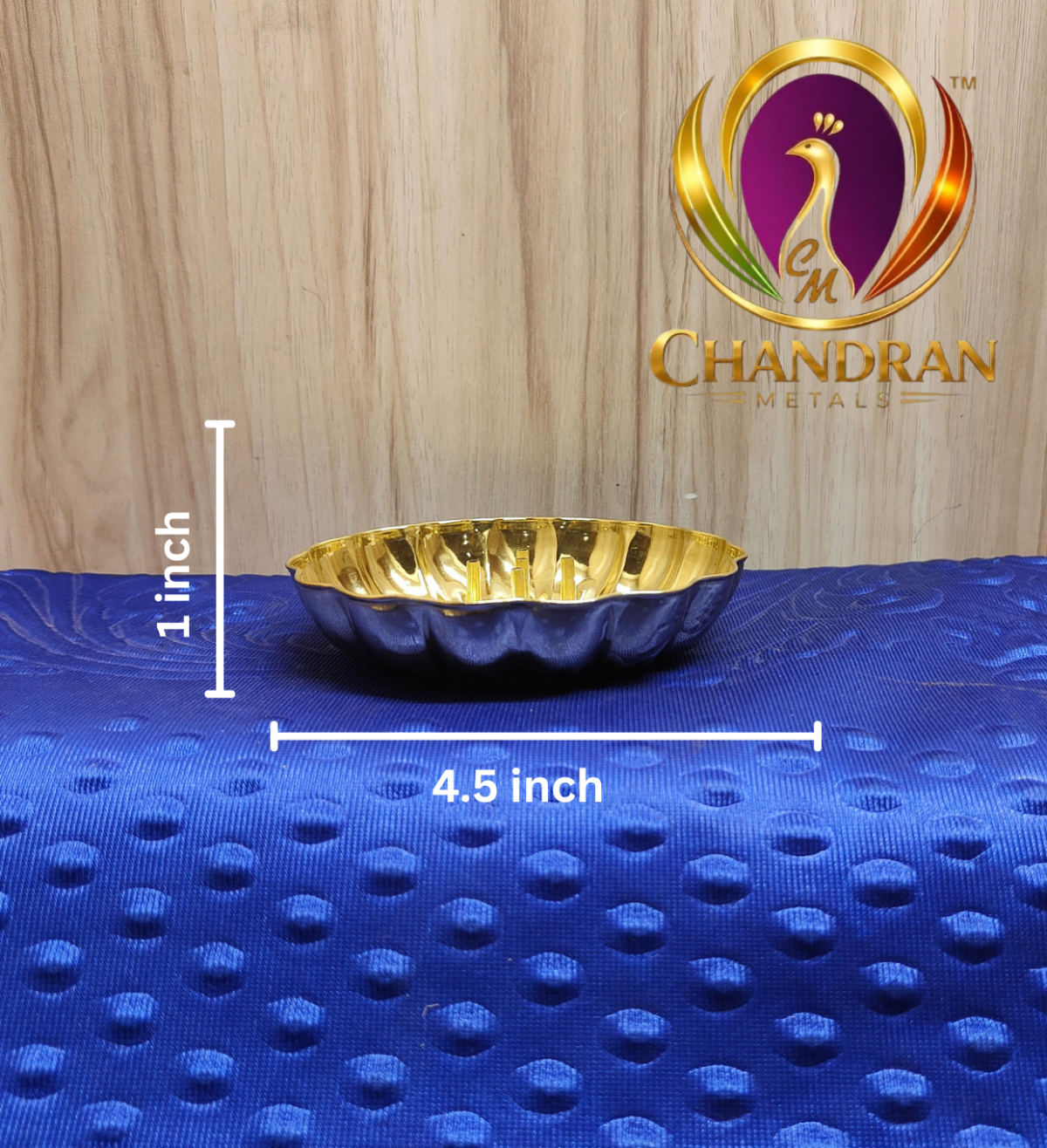 Brass Lotus Agarbatti Box Holder Size 2