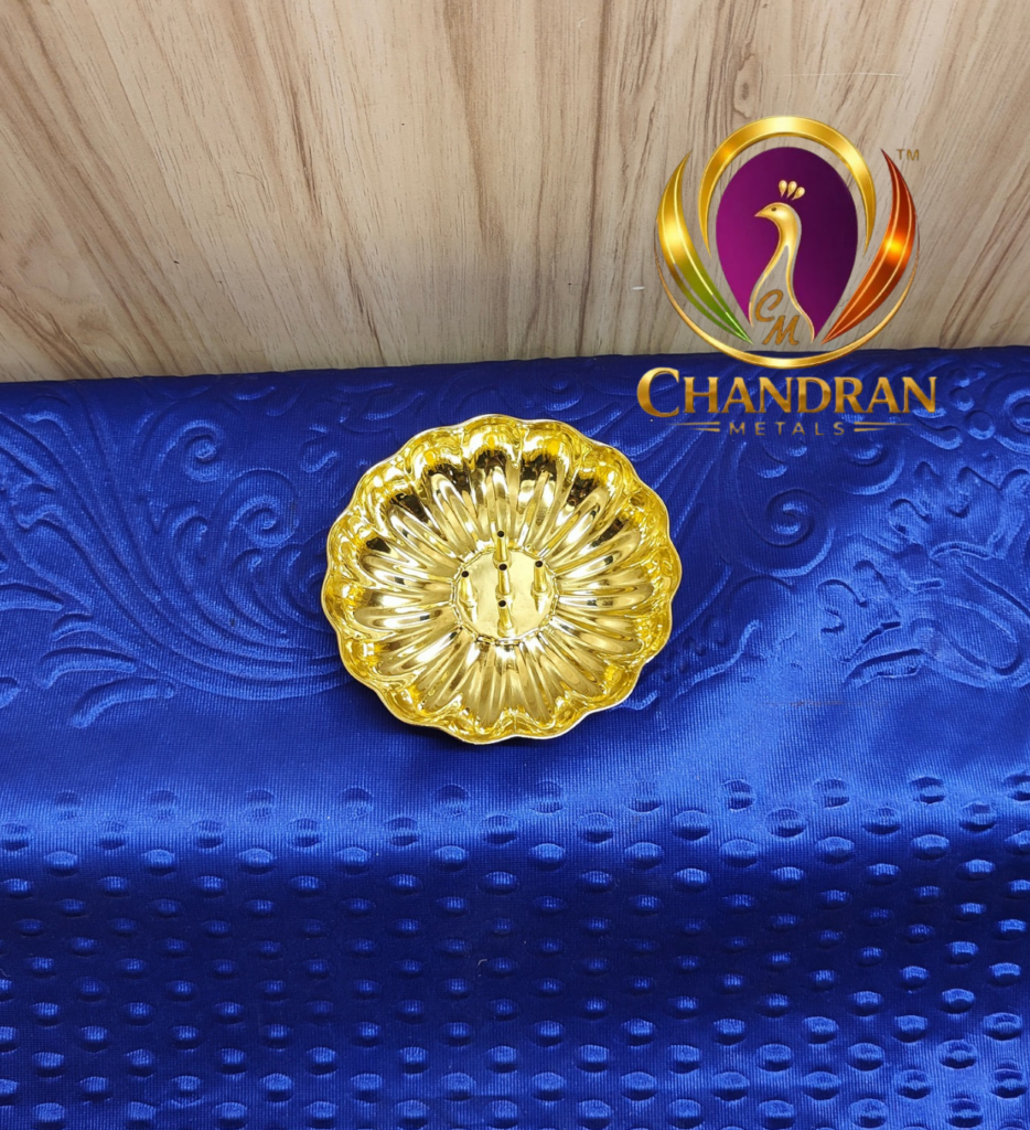 Brass Lotus Agarbatti Box Holder Size 2