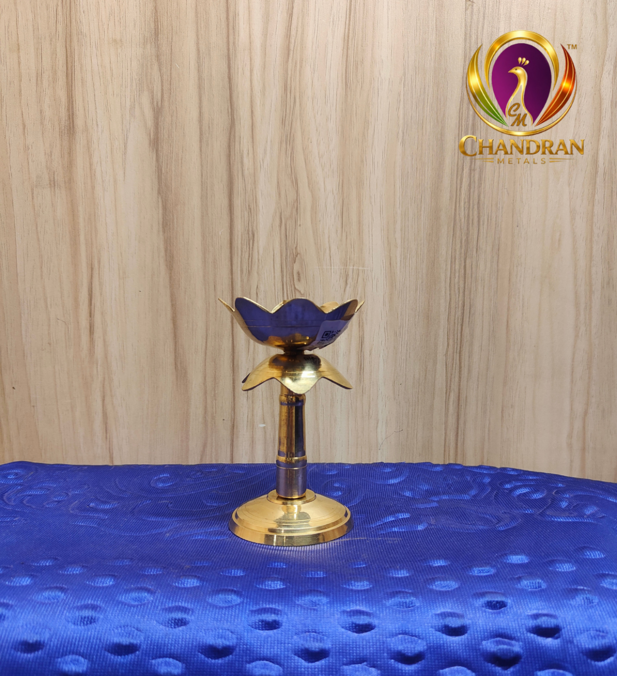 Brass Lotus Diya Stand 4.2 Inch