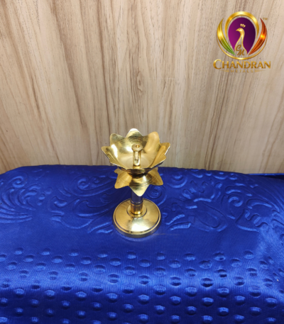 Brass Lotus Diya Stand 4.2 Inch