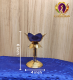 Brass Lotus Diya Stand 6 Inch