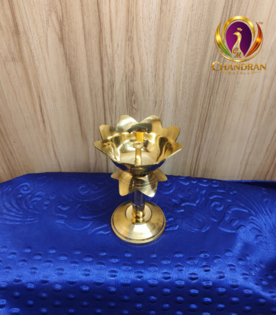 Brass Lotus Diya Stand 6 Inch