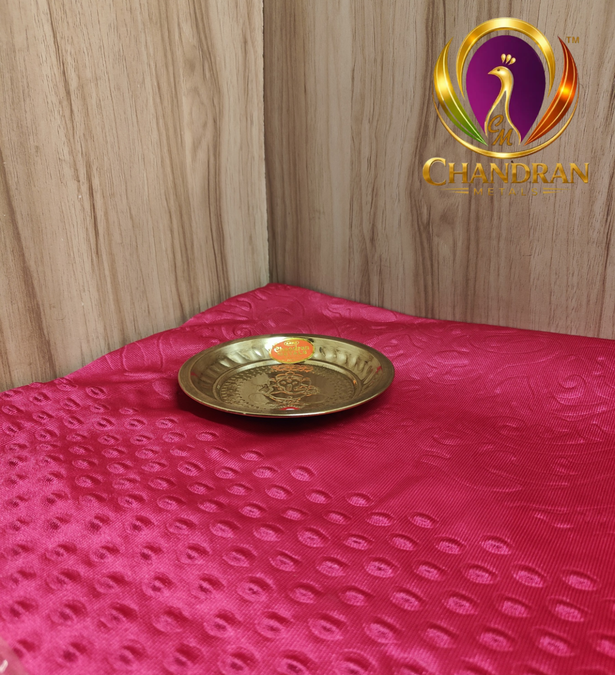 Brass Mini Pooja Plate 5.1 Inch
