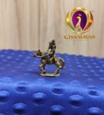 Brass Miniature Ganesha Riding a Horse 1.4 Inch