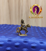 Brass Miniature Ganesha Riding a Horse 1.4 Inch
