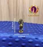 Brass Miniature Ganesha Riding a Horse 1.4 Inch