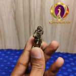 Brass Miniature Ganesha Riding a Horse 1.4 Inch