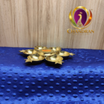 Brass Murugan Shatkona Deepam 7.5 Inch