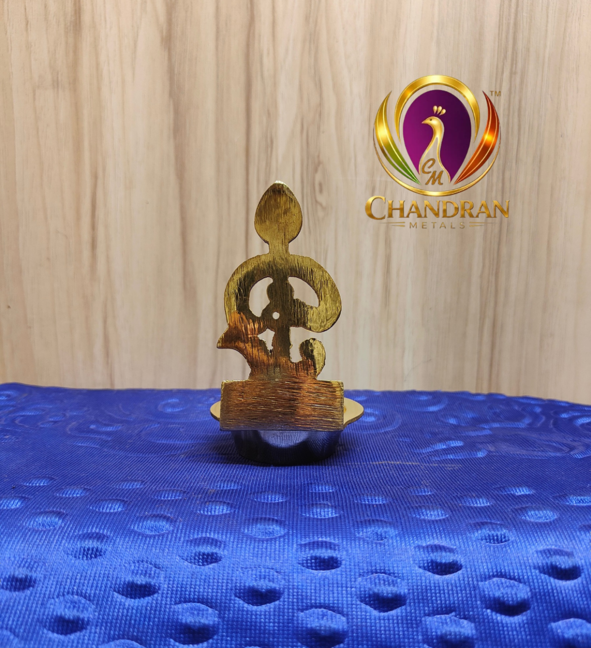 Brass Om Muruga Vilakku 4 Inch