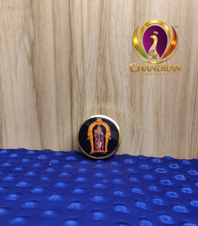 Brass Palani Murugan Kumkum Holder 2 Inch