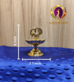 Brass Peacock Diya Size 2 – 4 Inch
